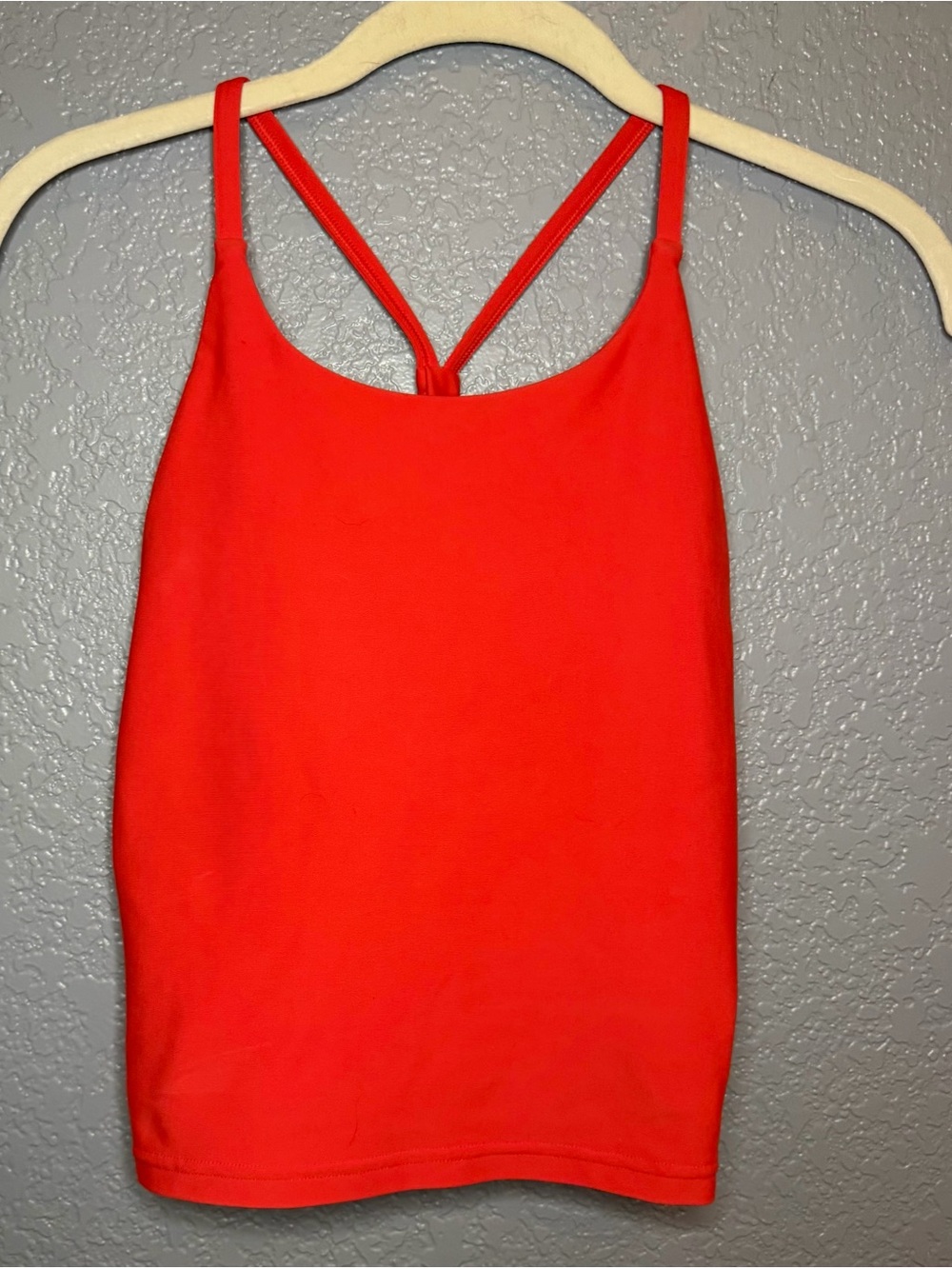 Women's Red Athletic Strappy Tank Top